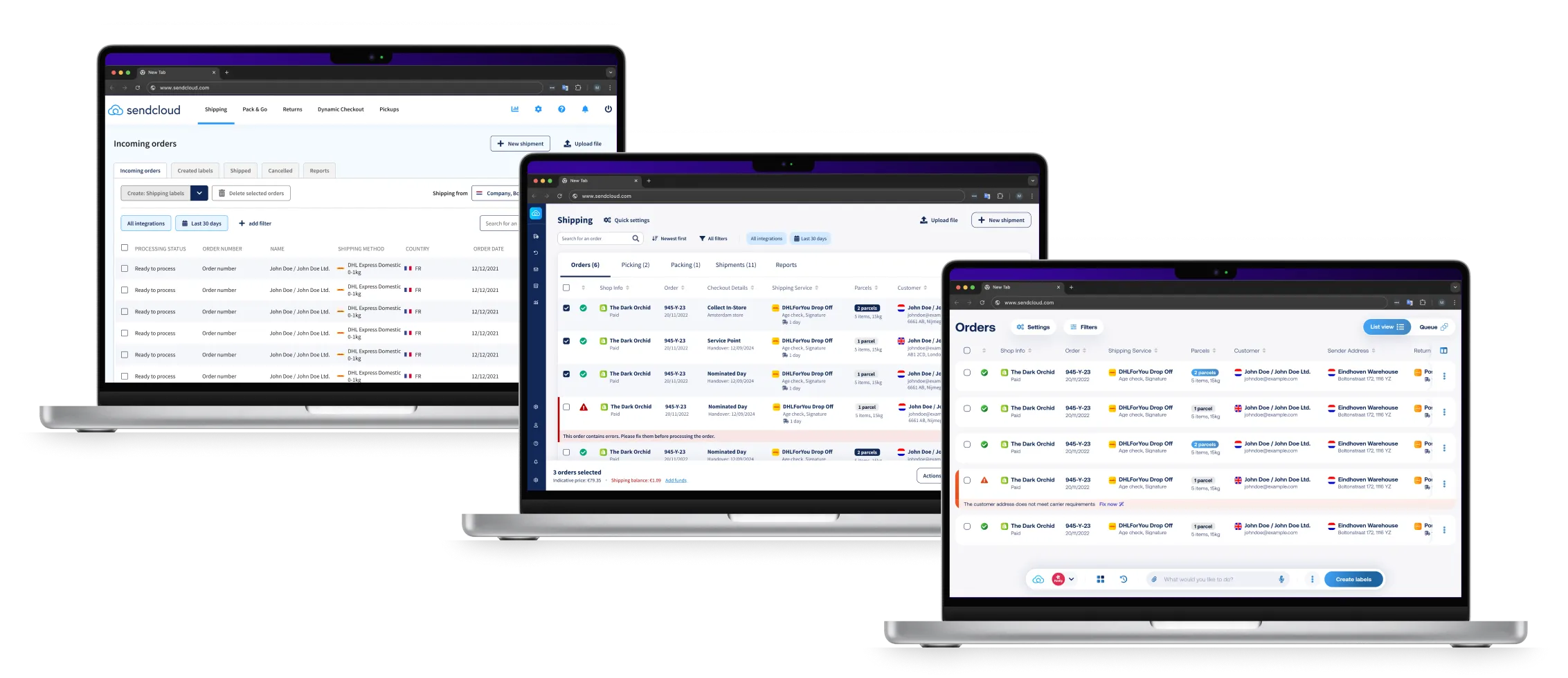 Panel Vision product interface screens